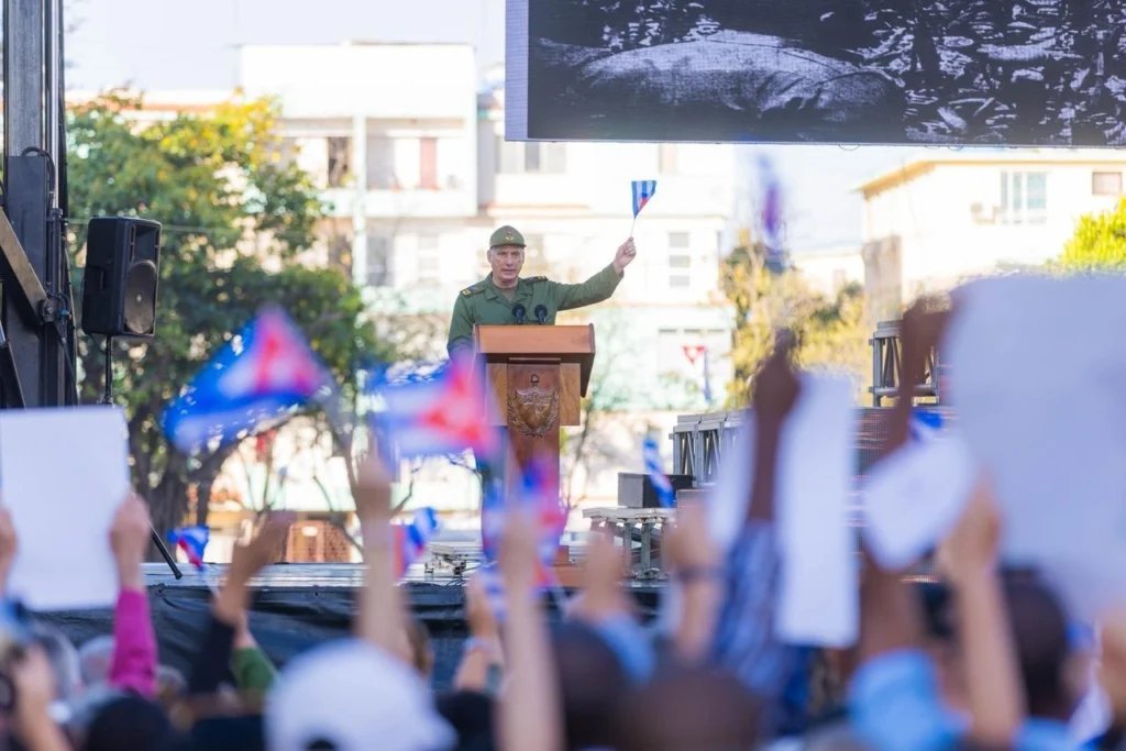 cuba acto revolucion socialista presidente diaz canel home